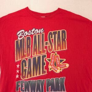 47 Boston Red Sox Crew Neck Short Sleeve Baseball T Shirt Mens Size 2XL Red